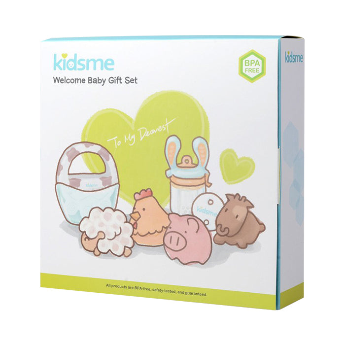 Kidsme Welcome Baby Gift Set - Farm Animals