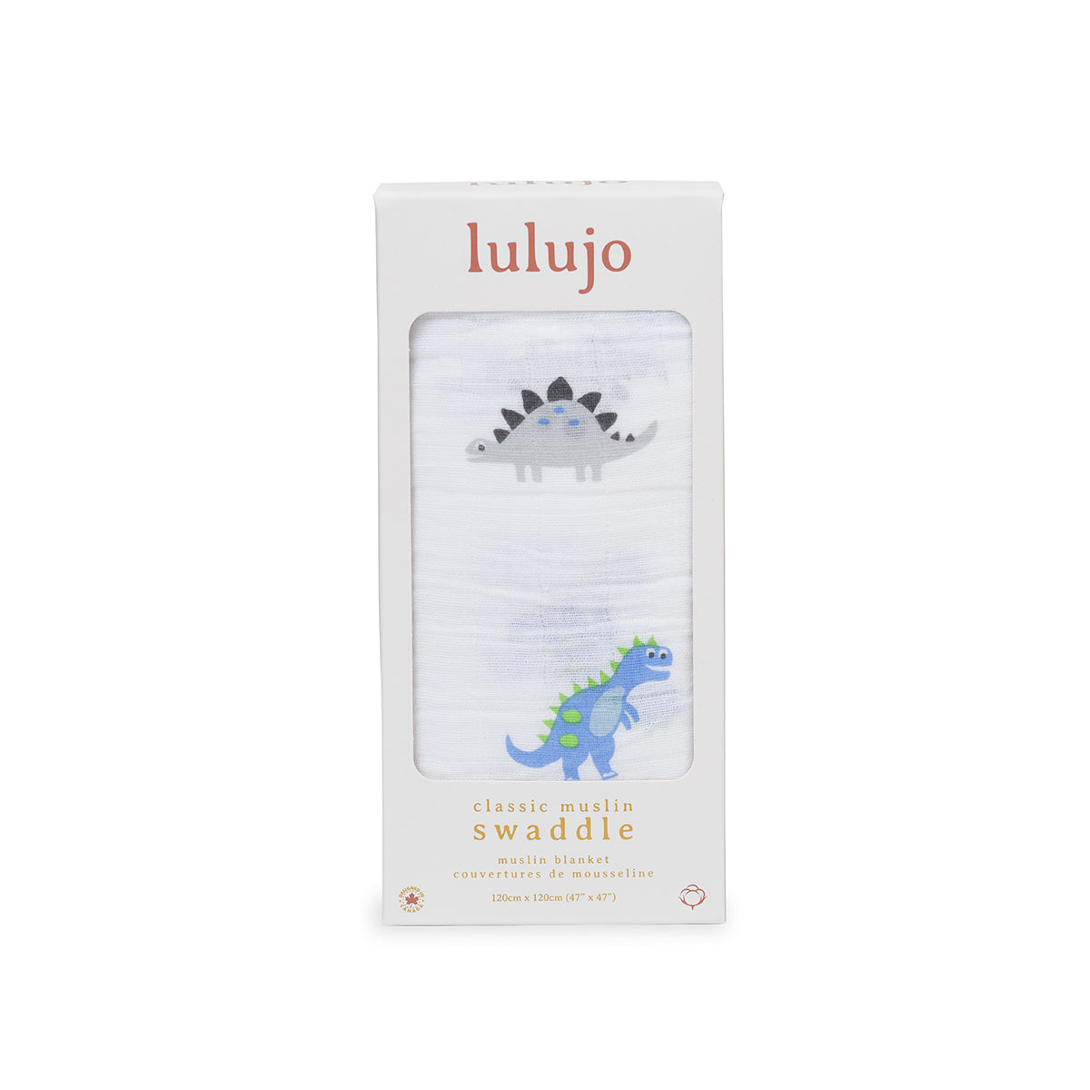 Lulujo Cotton Muslin Single XL - Pre-historic pals