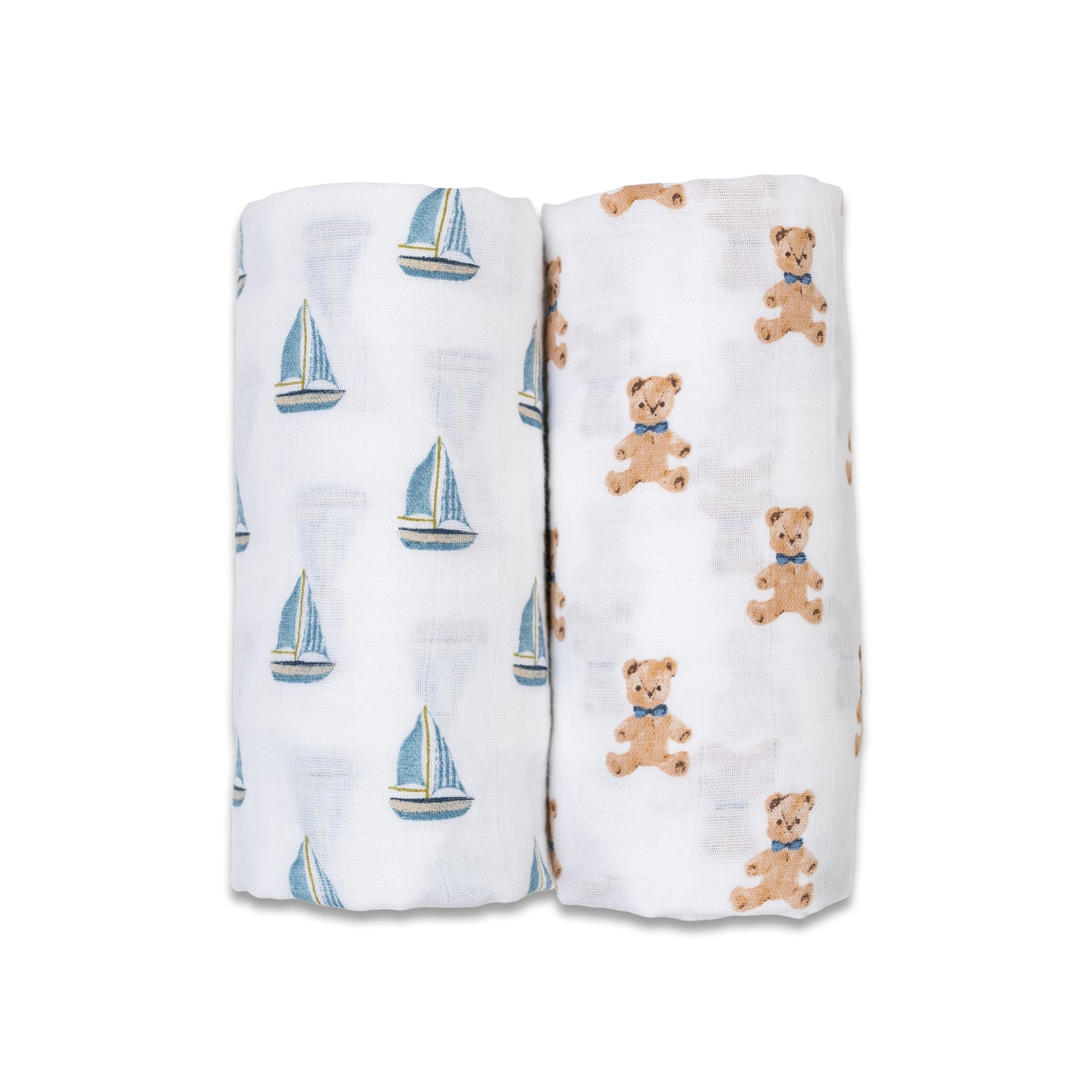 Lulujo Cotton Muslin Set of 2 Large