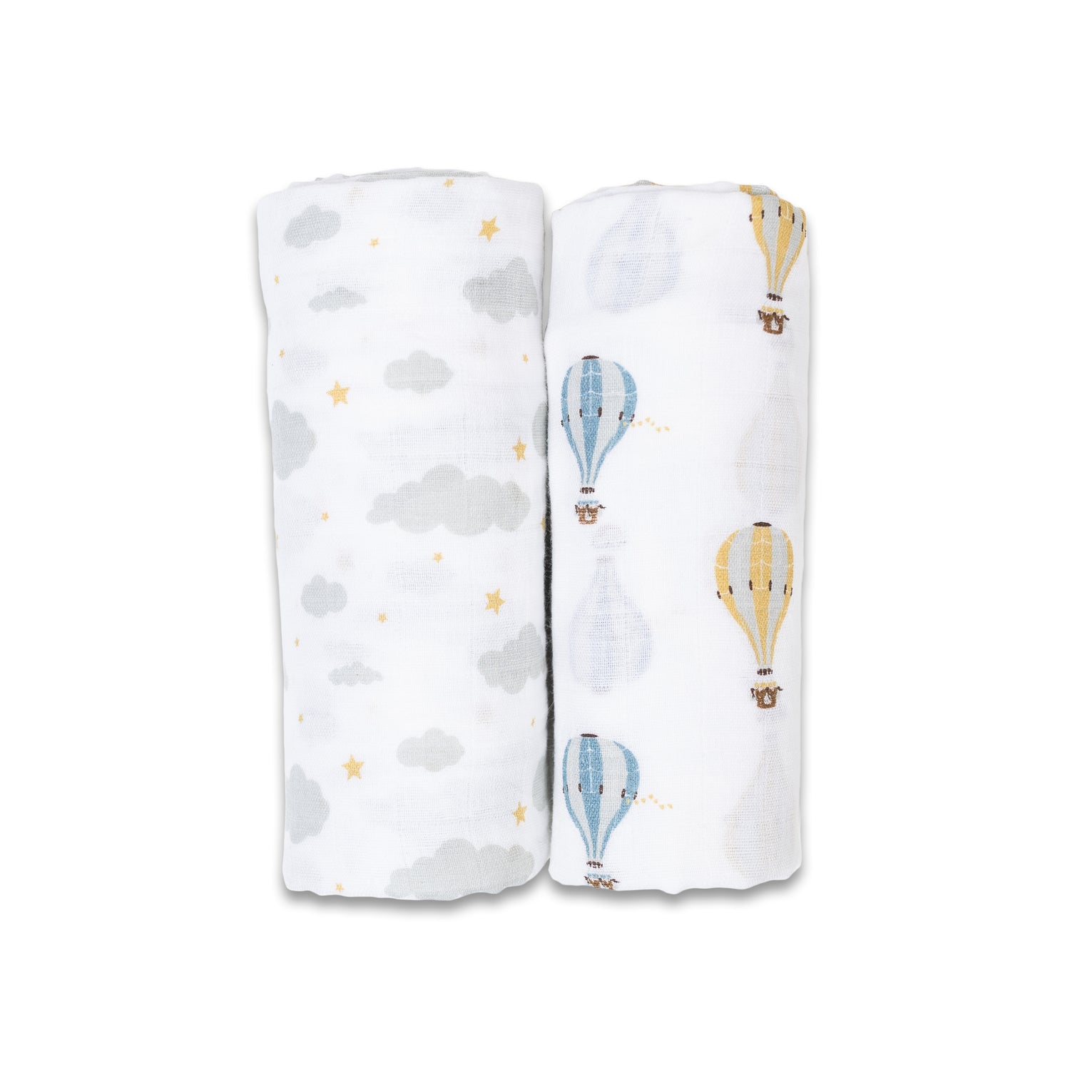 Lulujo Cotton Muslin Set of 2 Large
