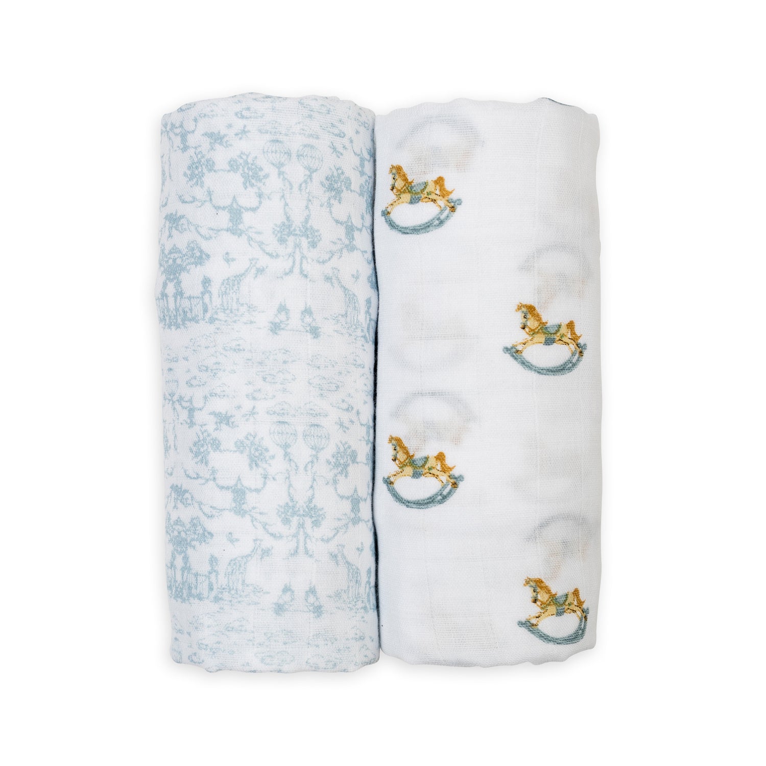 Lulujo Cotton Muslin Set of 2 Large