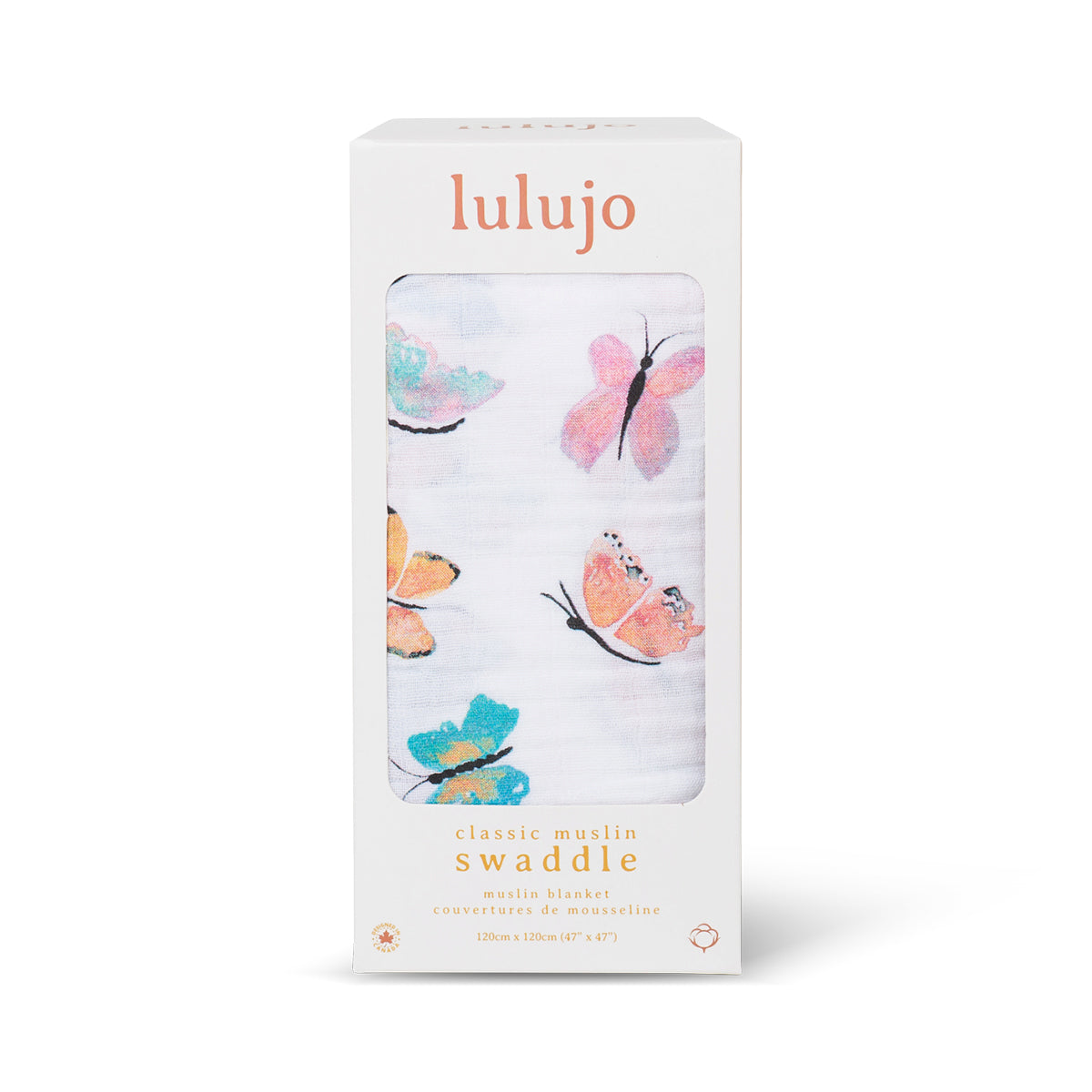 Lulujo Cotton Muslin Single XL - Butterfly
