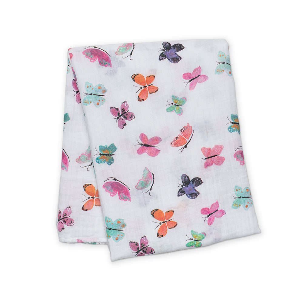 Lulujo Cotton Muslin Single XL - Butterfly