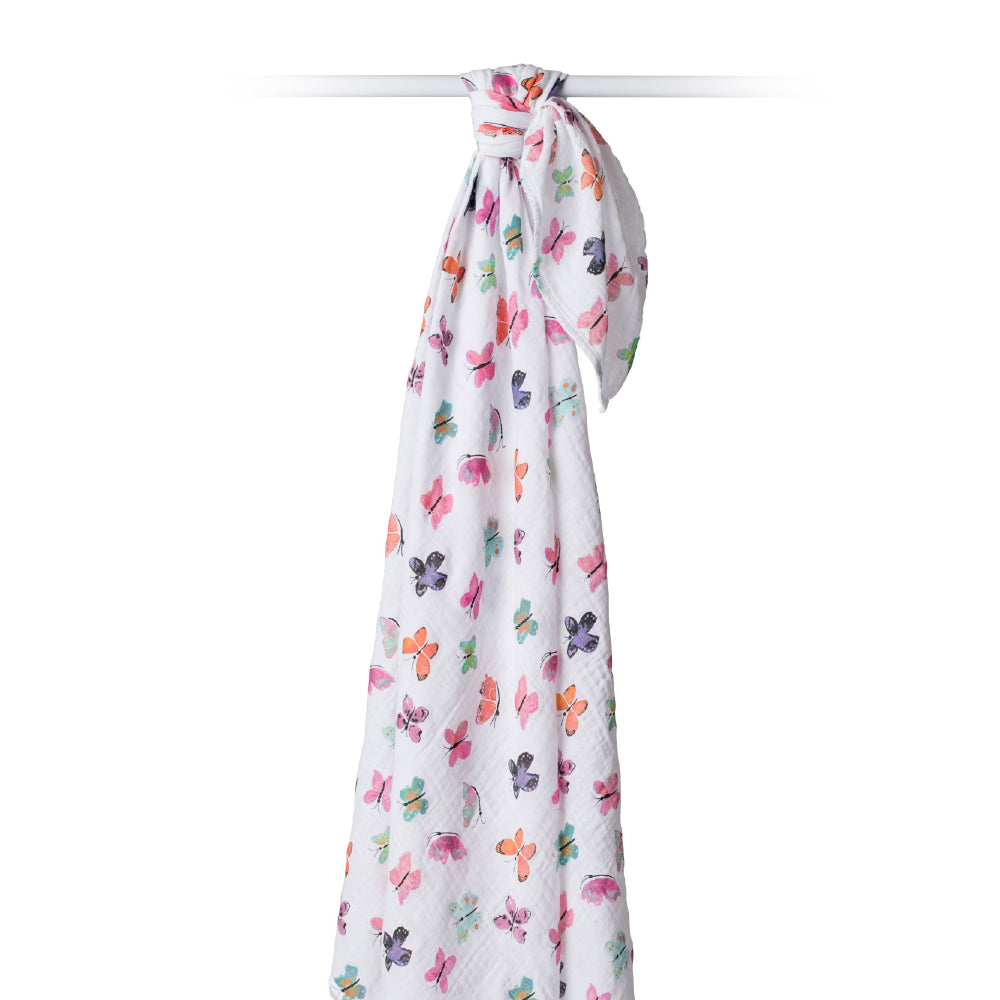 Lulujo Cotton Muslin Single XL - Butterfly