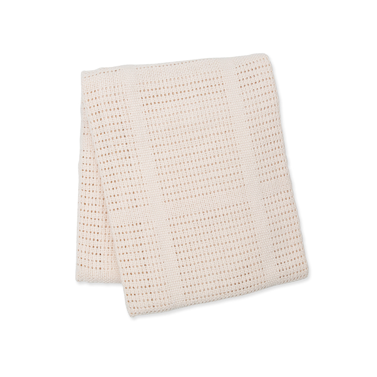 Lulujo Cotton Cellular Blanket - Oatmeal