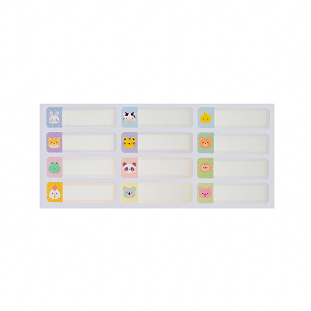 Totsafe Label 'N Go Write On Self-Laminating Stickers 74's - Kawaii Animals