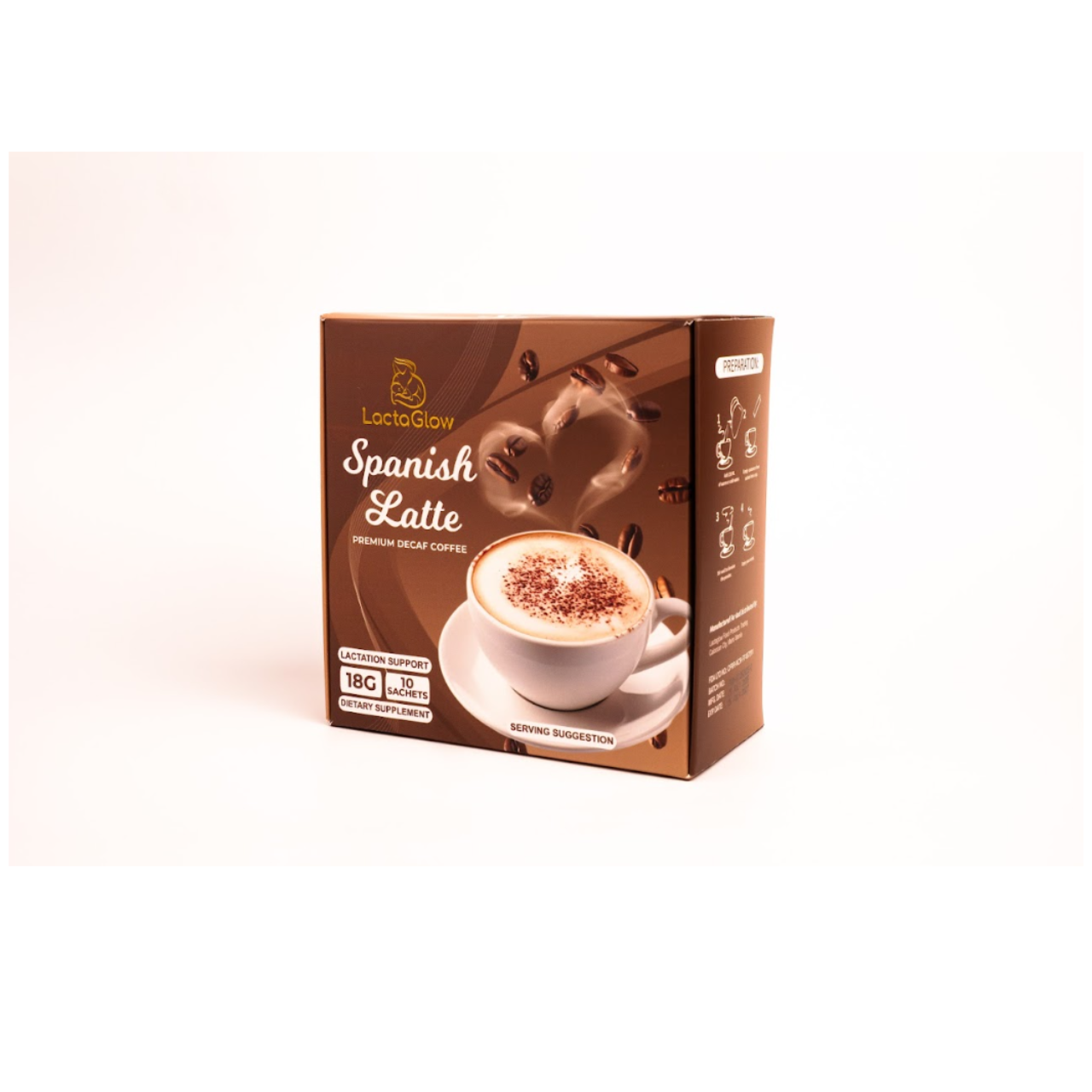 Lactaglow Spanish Latte Premium Decaf Coffee
