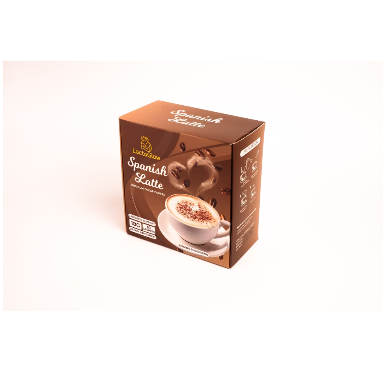 Lactaglow Spanish Latte Premium Decaf Coffee