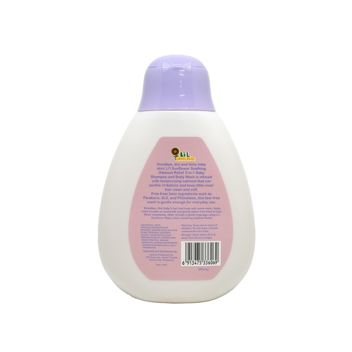 Li'l Sunflower Disney Baby 2-in-1 Baby Shampoo and Body Wash Soothing Oatmeal Relief