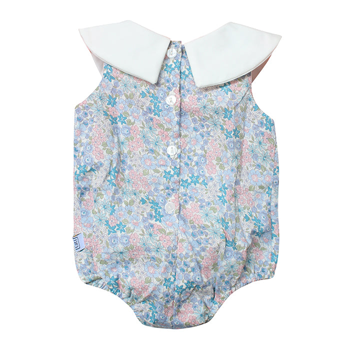 Lil' Tati Cosmos Playsuit - Pastel Flower Field