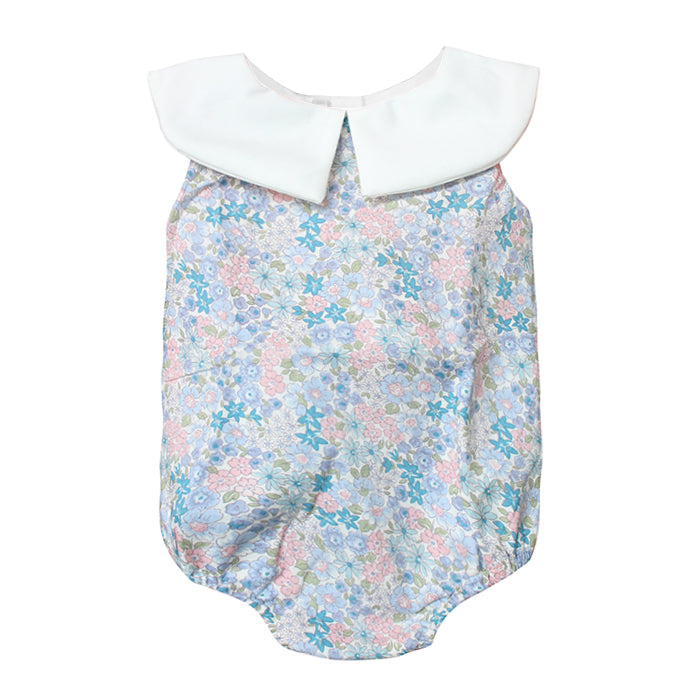 Lil' Tati Cosmos Playsuit - Pastel Flower Field