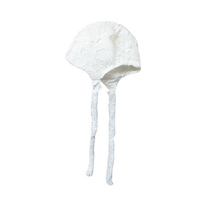 Lil' Tati Magnolia Christening Set - Rose Eyelet White