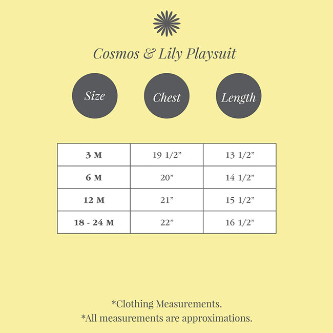 Lil' Tati Cosmos Playsuit - Pastel Mini Garden