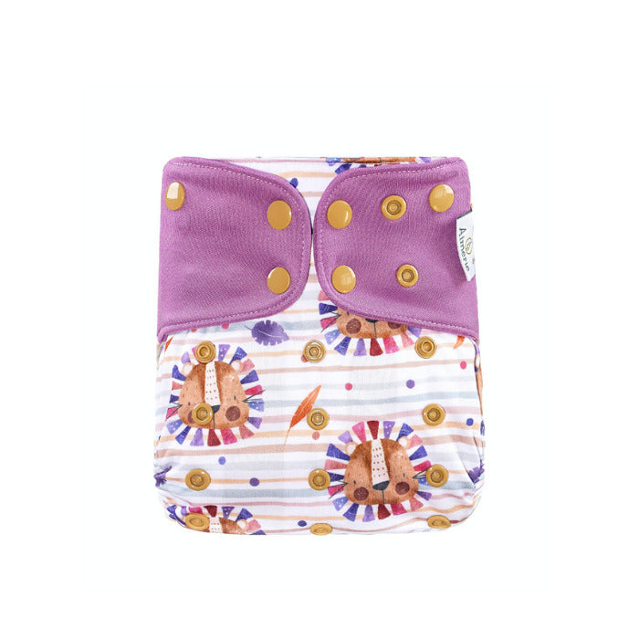 Aimerie Special Cloth Diaper with Newborn Charcoal Insert - Fearless and Lion Tribe