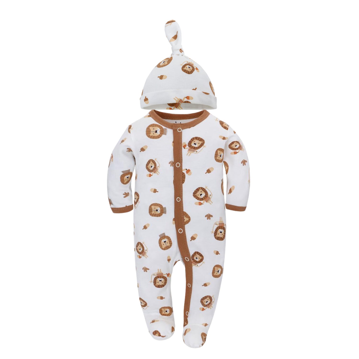 Bao Bei PH Coby Frogsuit + Matching Hat Set - Lion - Small