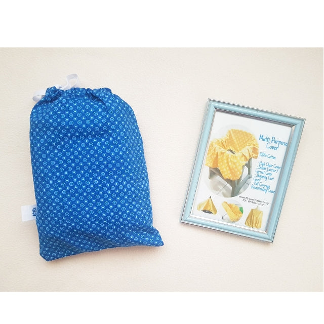 Little Cocoy Multi Purpose Cover – Blue Bubble Polka