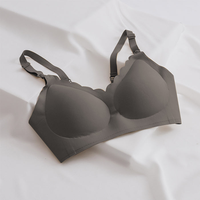 Little K Ice Silk Seamless Nursing Bra - Dark Grey