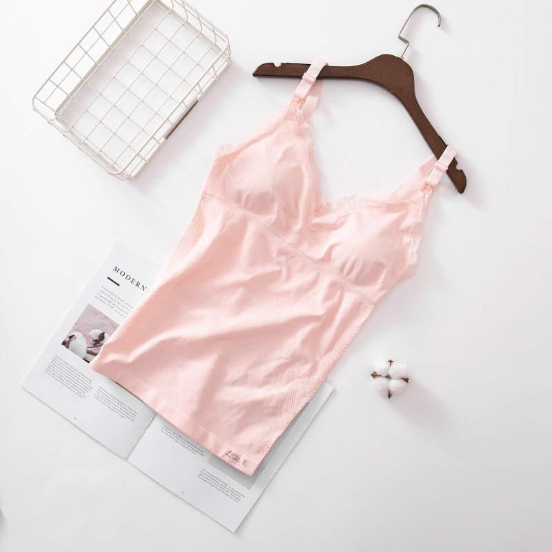 Little K Seamless Nursing Tank - Baby Pink