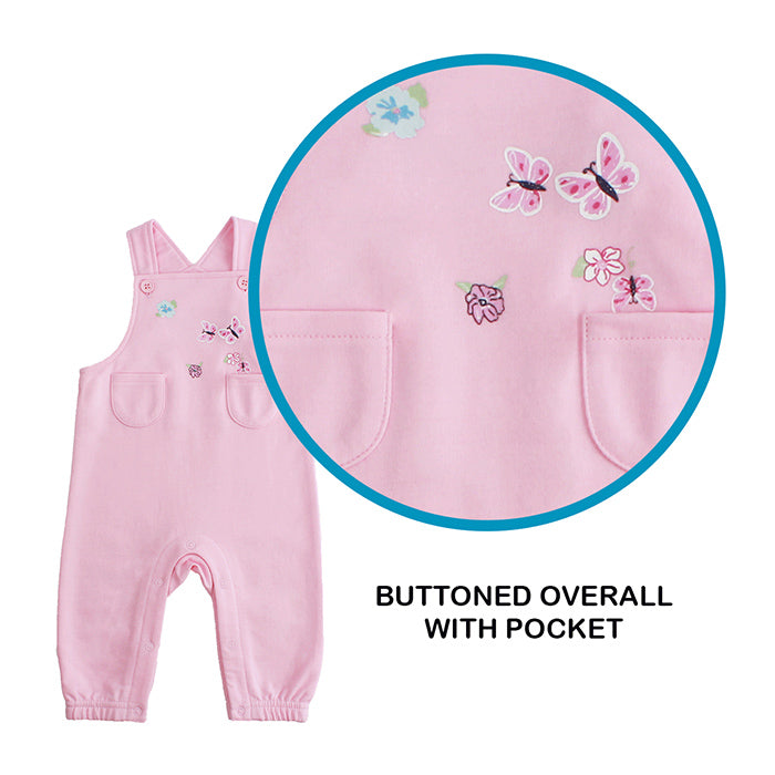 Little Steps 3-Piece Bodysuit, Jumper and Socks in Pink Floral