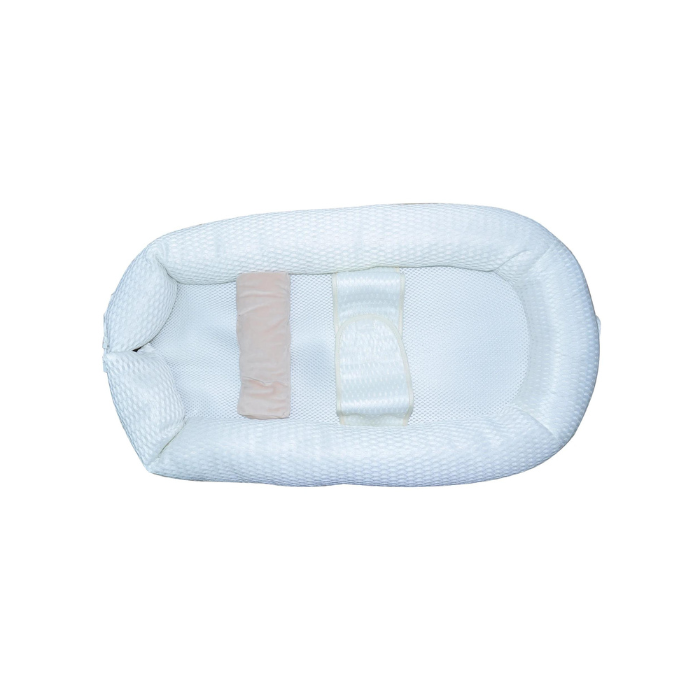 Littlegreen Baby Soft Bed White Mesh