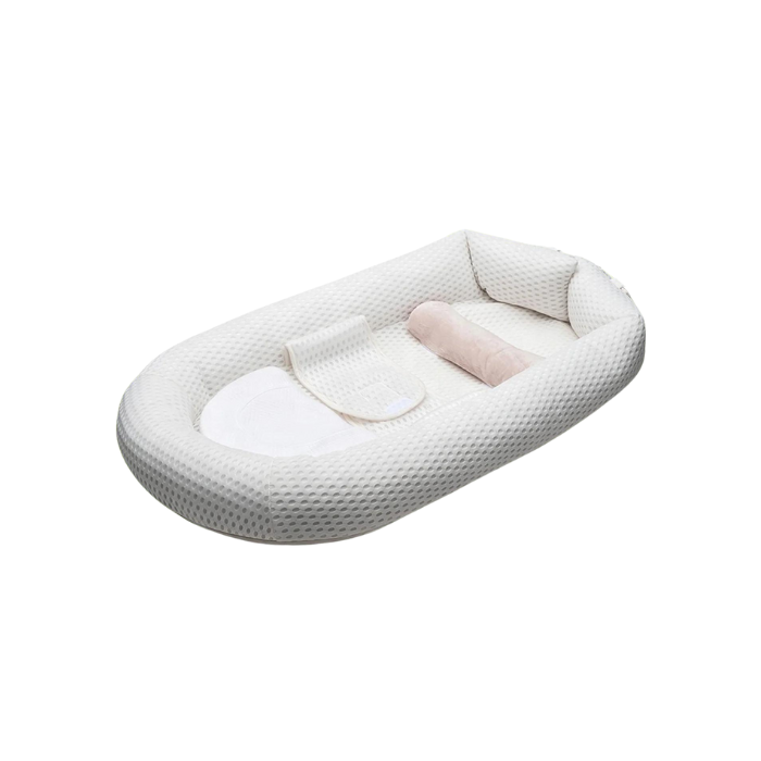 Littlegreen Baby Soft Bed White Mesh