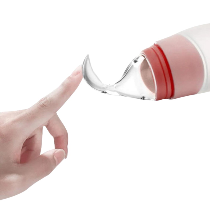 Littlegreen Silicone Baby Feeding Bottle Spoon - Pink