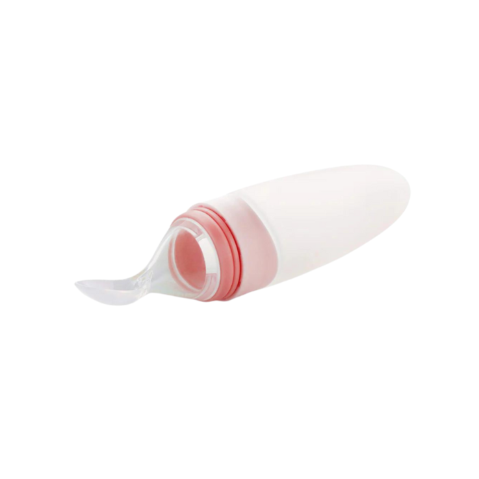 Littlegreen Silicone Baby Feeding Bottle Spoon - Pink