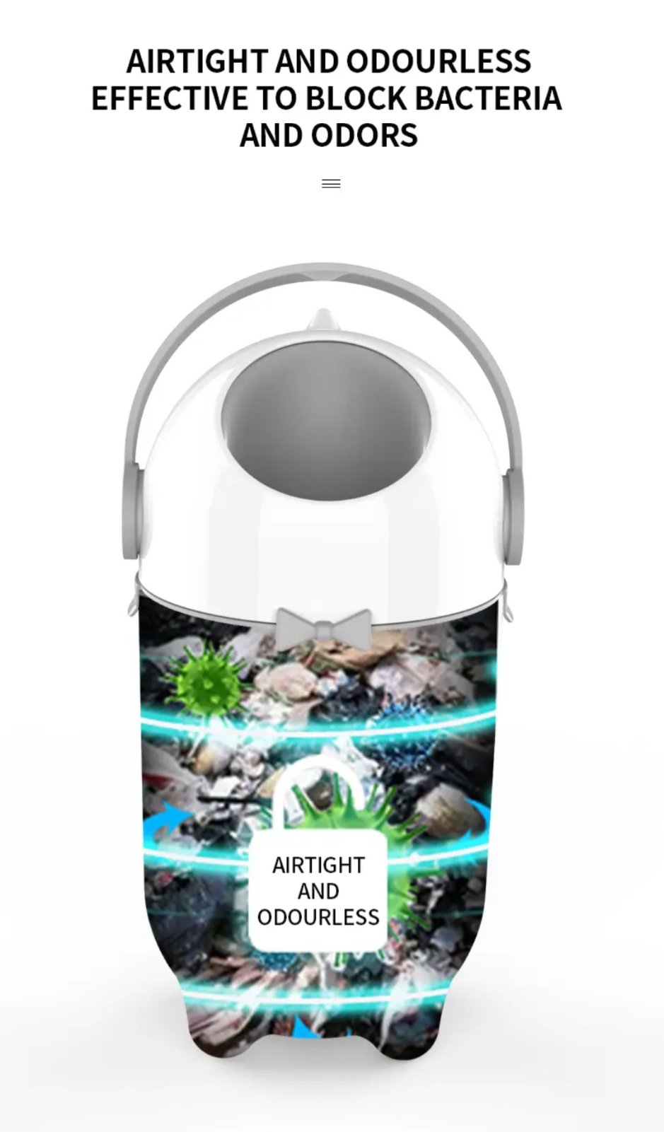 Mambo Modern Diaper Pail Trash Bin