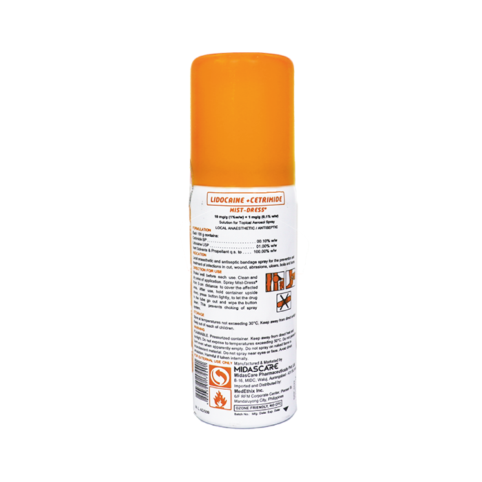 Fast Aid Mist-Dress®  50 ml (Yellow-Orange Canister)