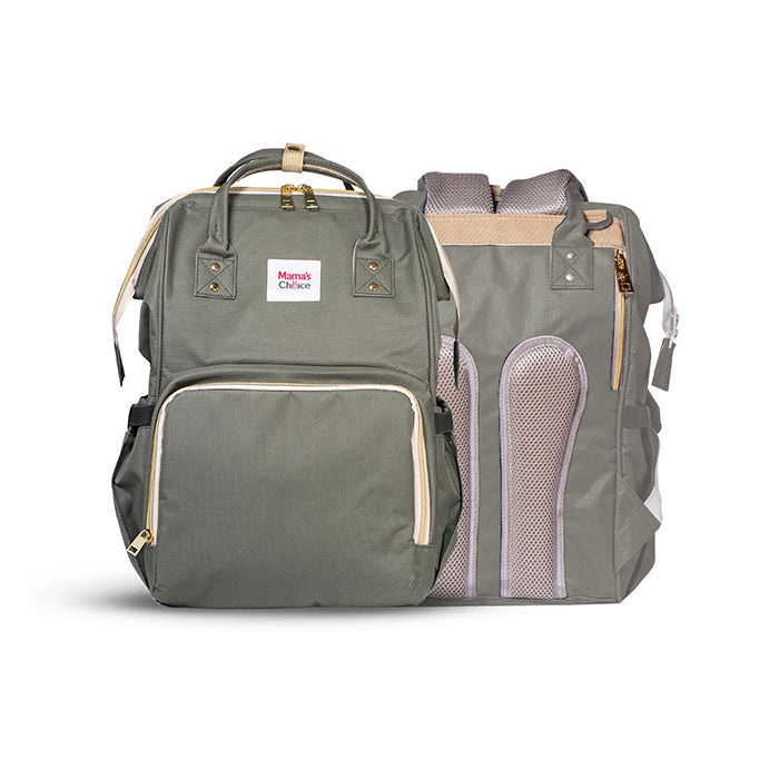Mama's Choice Multifunction Diaper Bag - Dark Gray - Limited Edition