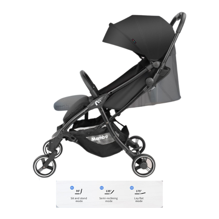 Mambo Arrow Auto Fold Stroller - Khaki
