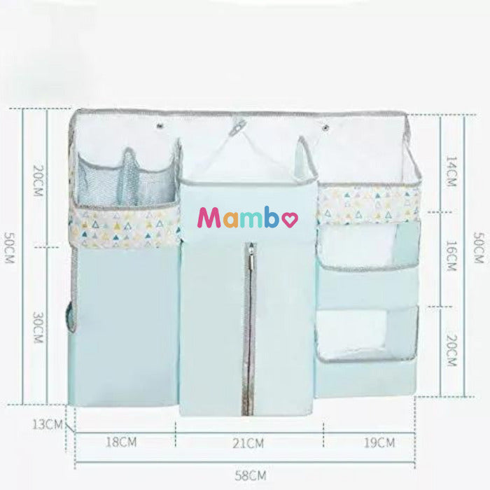 Mambo Baby Crib Hanging Organizer Portable Diaper Caddy Storage