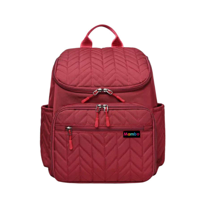 Mambo Baby Diaper Bag Maternity Bag - Red