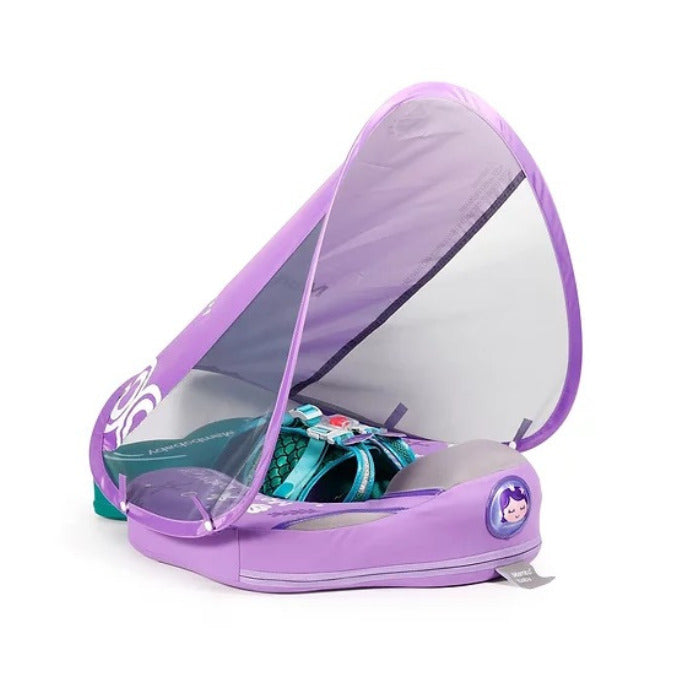 Mambobaby Air-Free Chest Type With Canopy and Stabilizer - Purple Mermaid