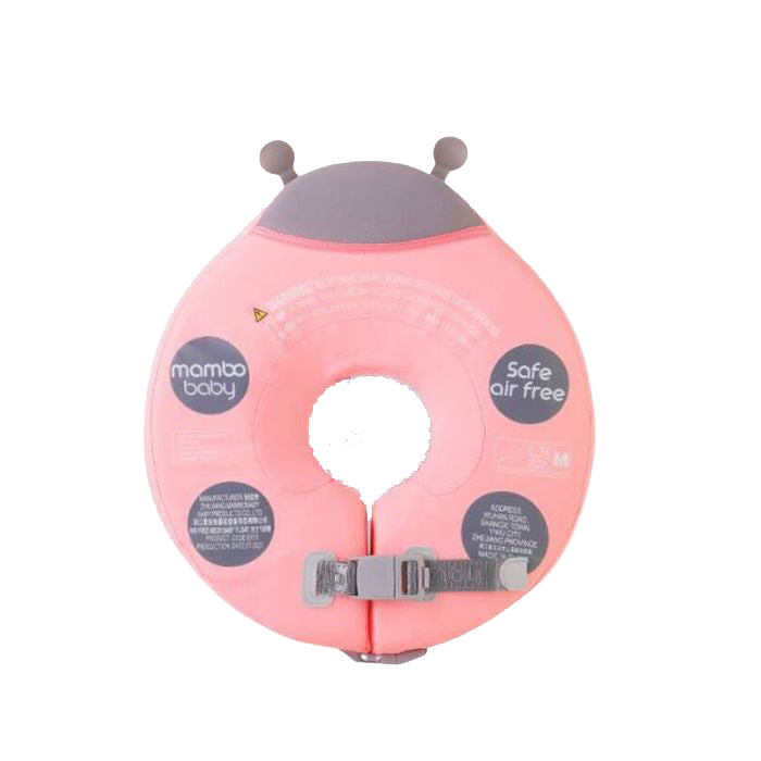 Mambobaby Air-free Neck Type Floater - Pink Beetle