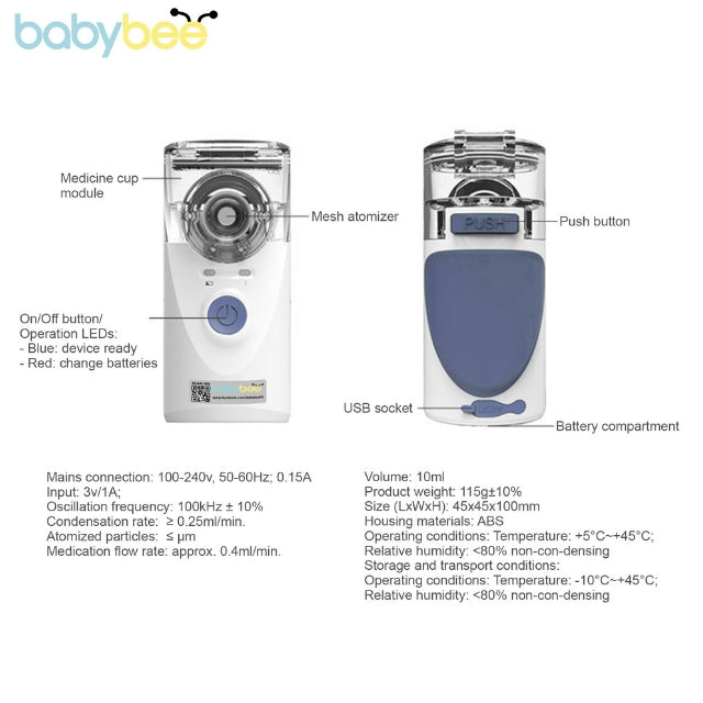Babybee Mesh Portable Nebulizer