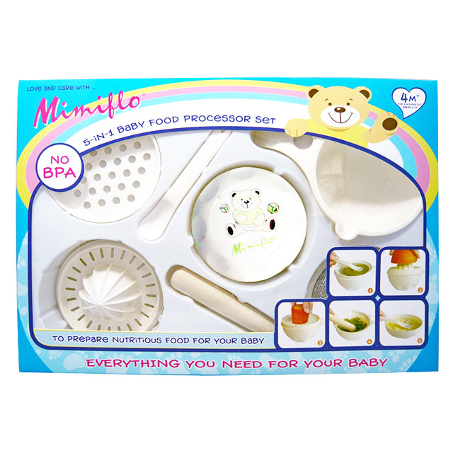 Mimiflo 5-in-1 Baby Food Processor Set