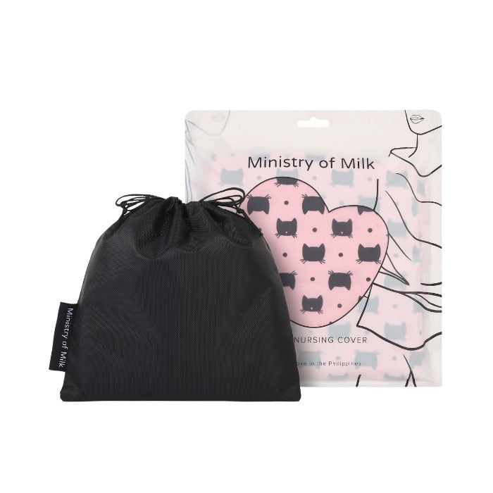 Ministry Of Milk Nursing Cover - Black Kitty