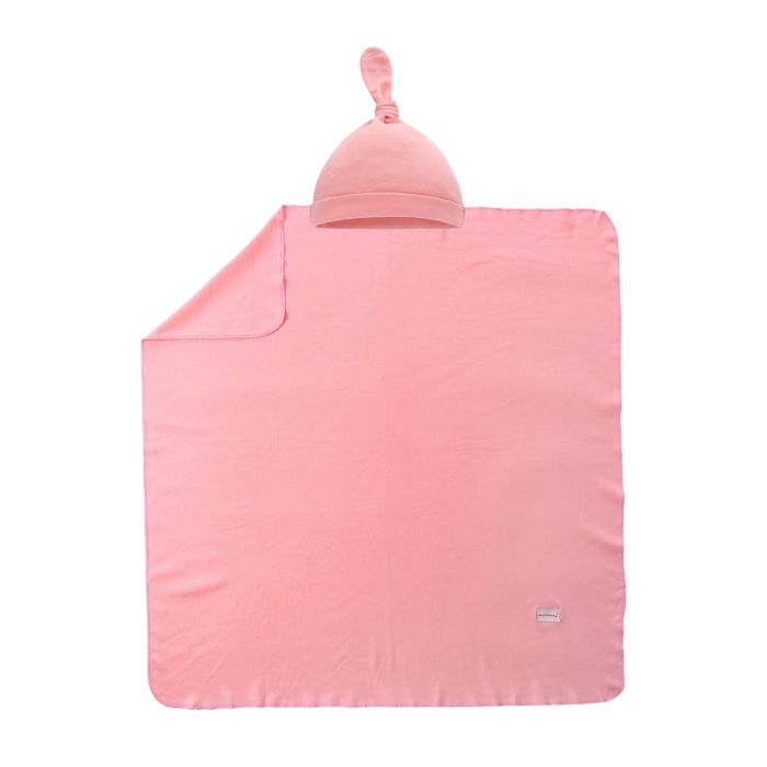 Miracle Baby Tyler Baby Blanket + Matching Hat Set - Pink Power