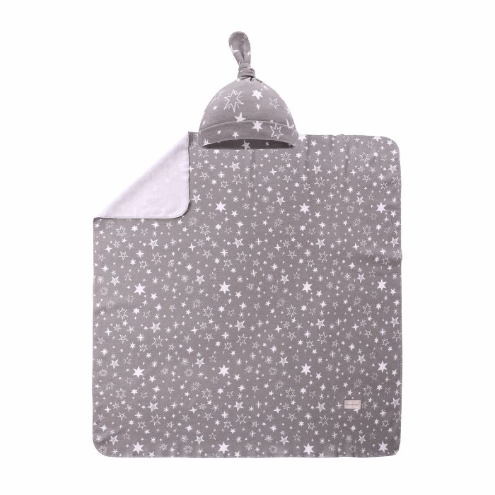 Miracle Baby Tyler Baby Blanket + Matching Hat Set - Starry Night