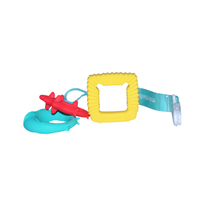 Mombella Educational Geometry Animal Teether 3pcs