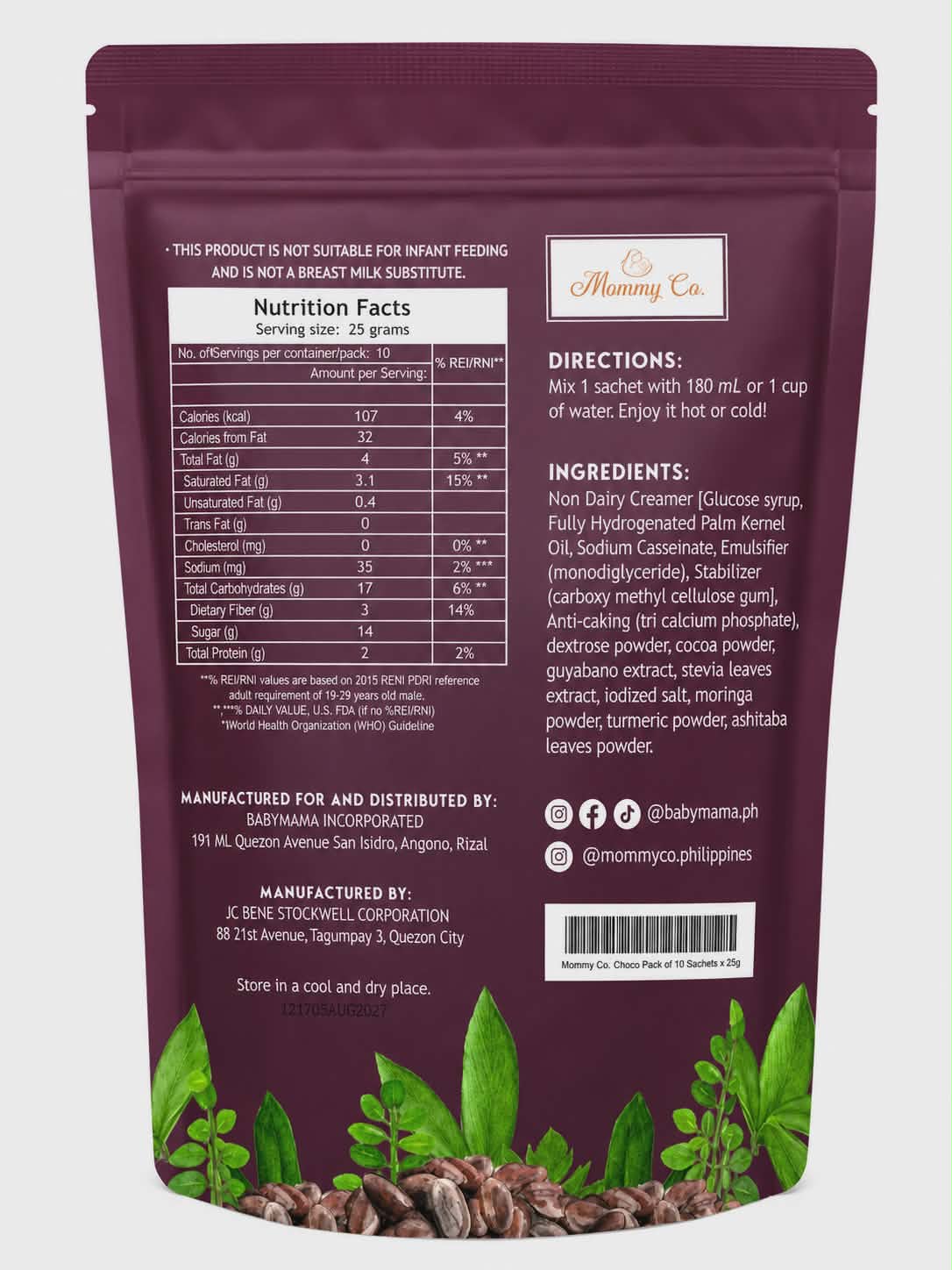 Mommy Co. Lactation (Pack of 10 25g sachets)