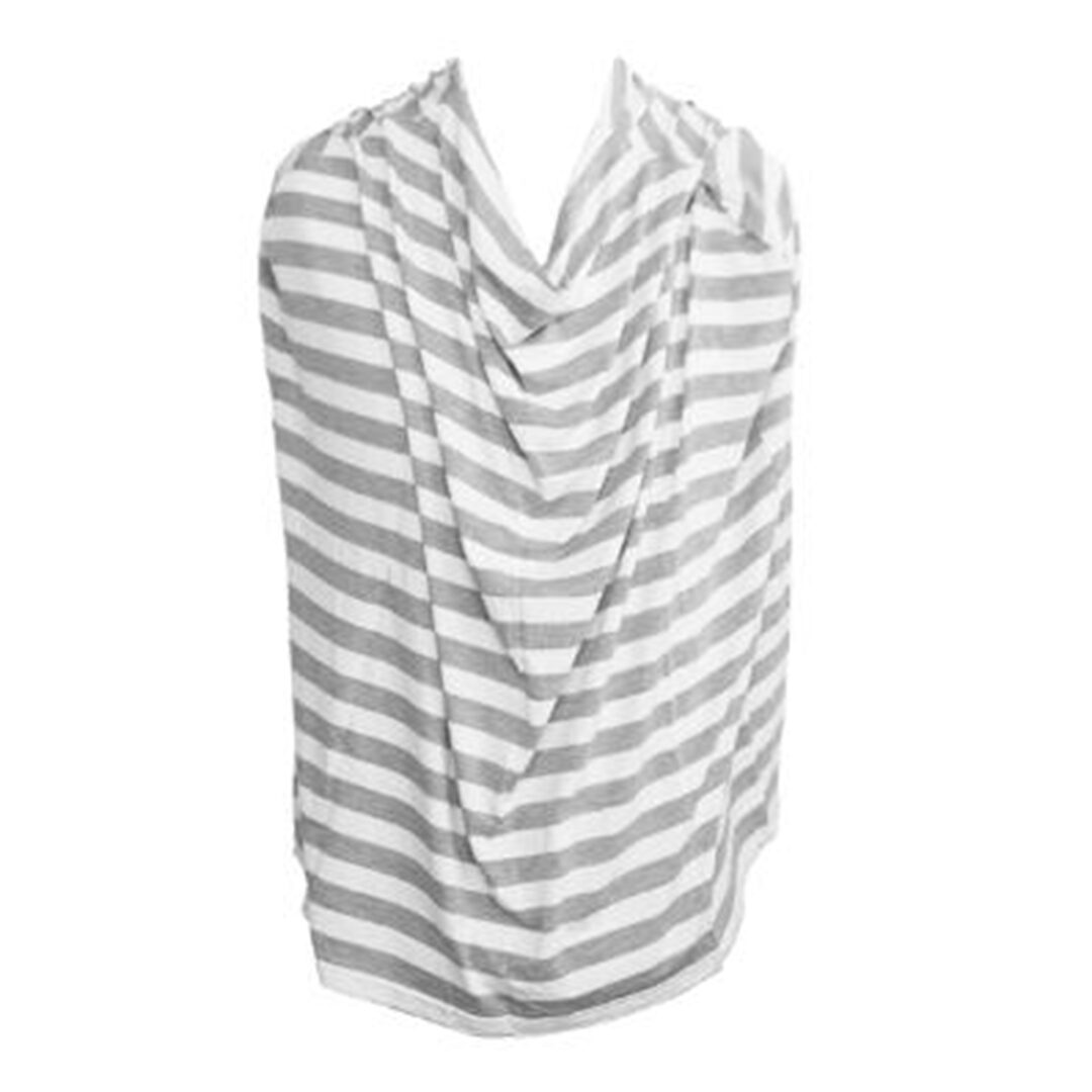 Mooimom Multi-Use Nursing Scarf - Grey Thick Stripe