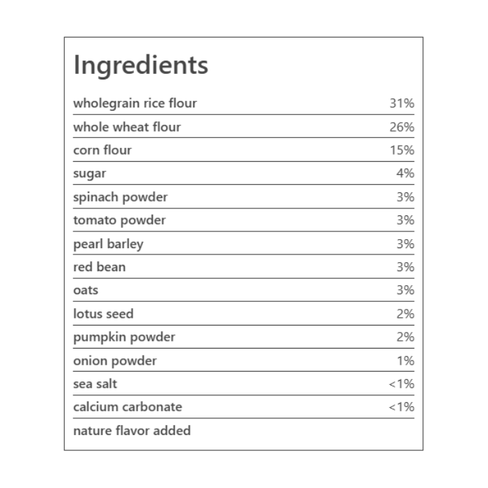 Peachy Baby Natural Baby Food - Multigrain Puffs with Mixed Veggie - 40g