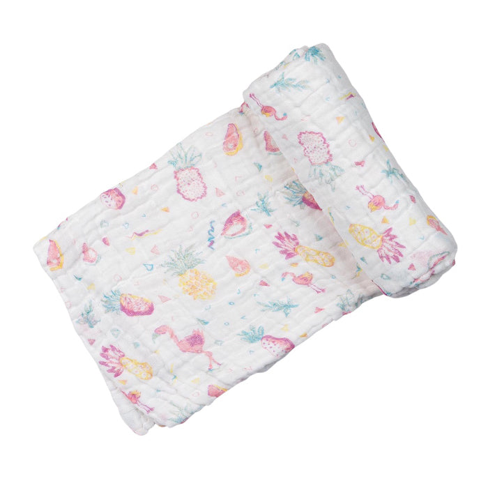 Swaddies PH Multi-purpose Muslin Cloth - Pink Fruits
