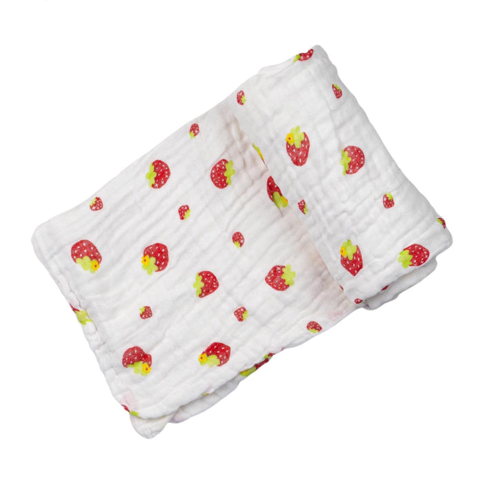 Swaddies PH Multi-purpose Muslin Cloth - Strawberries