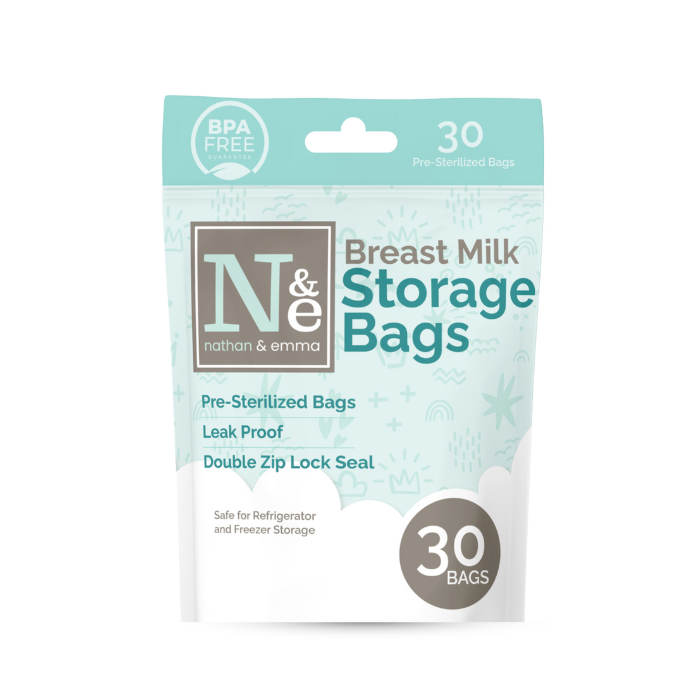 Nathan and Emma Breast Milk Storage Bags