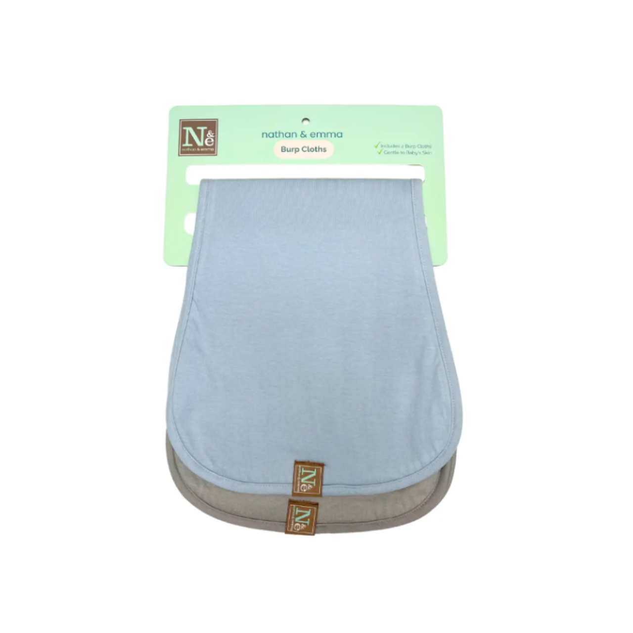 Nathan & Emma Burp Cloth Cotton/Fleece Bib