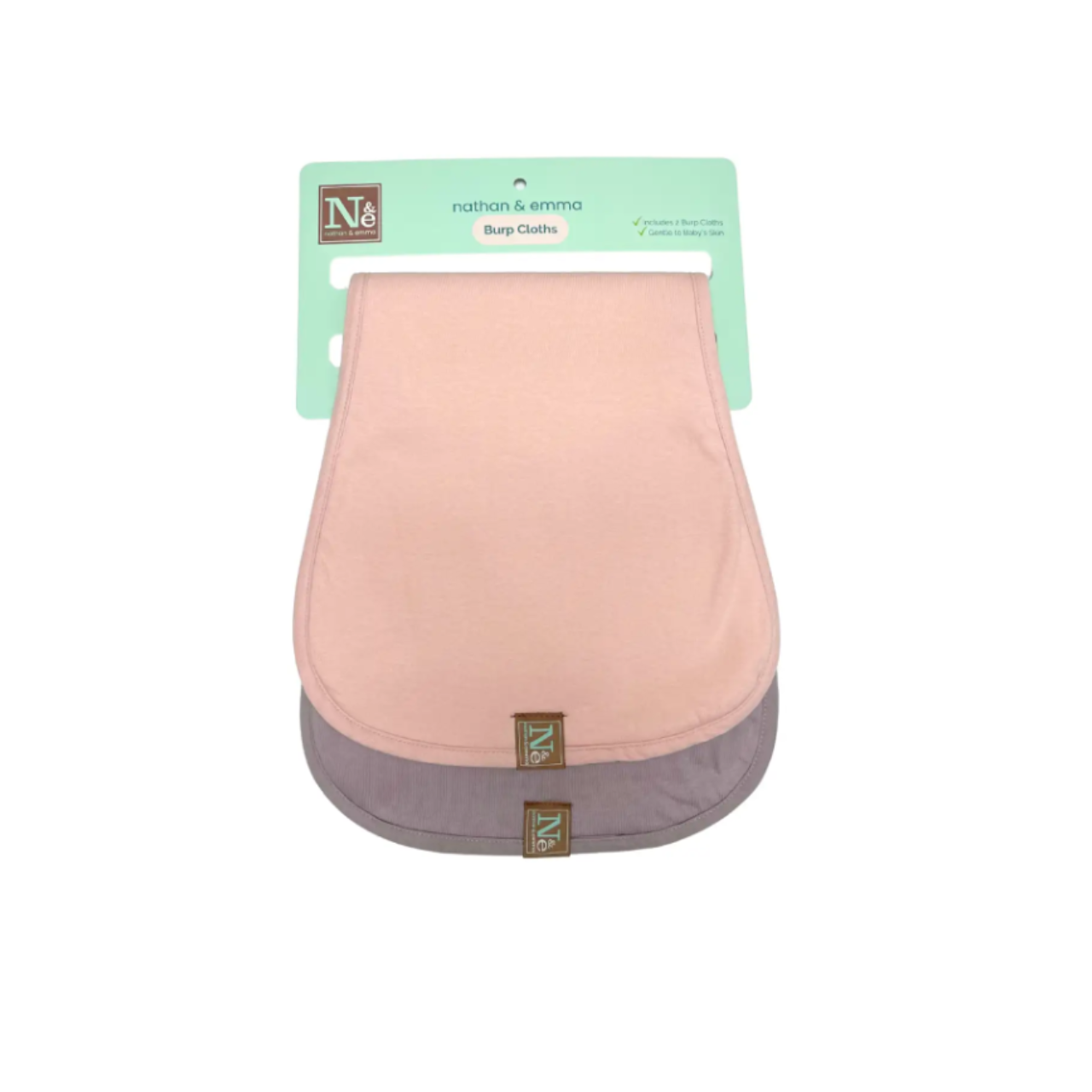 Nathan & Emma Burp Cloth Cotton/Fleece Bib