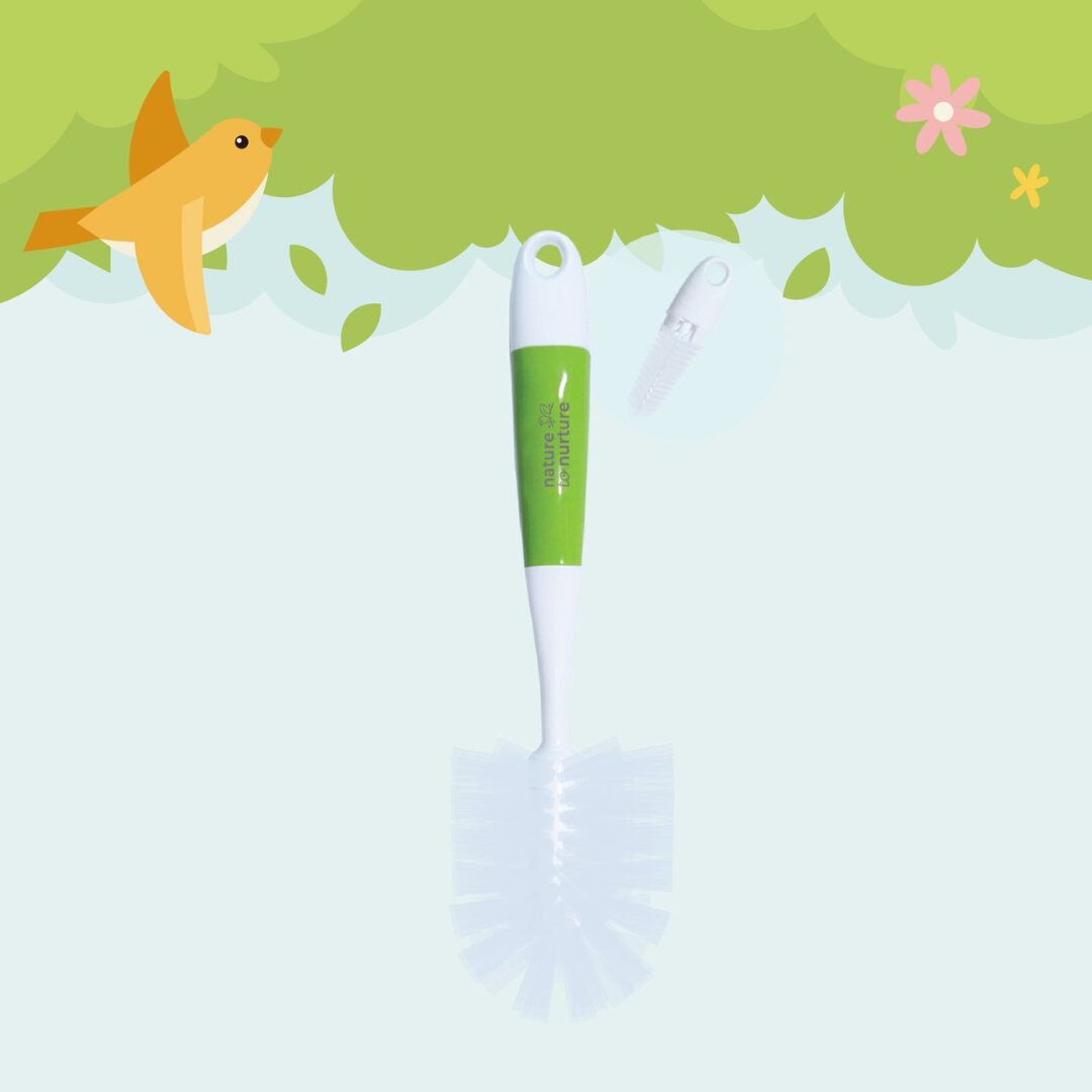 Nature To Nurture 2-In-1 Bottle and Nipple Cleaner - Green